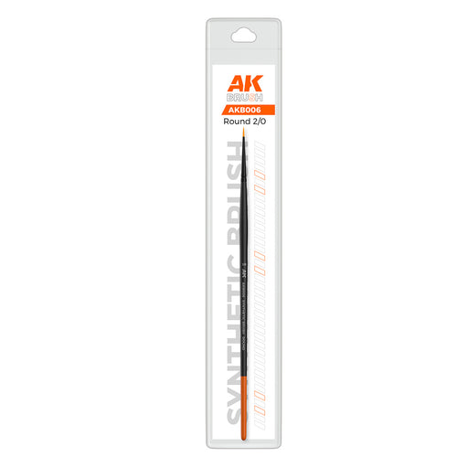 AK Interactive B006 Round 2/0 Synthetic Brush