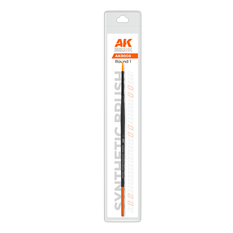 AK Interactive B008 Round 1 Synthetic Brush