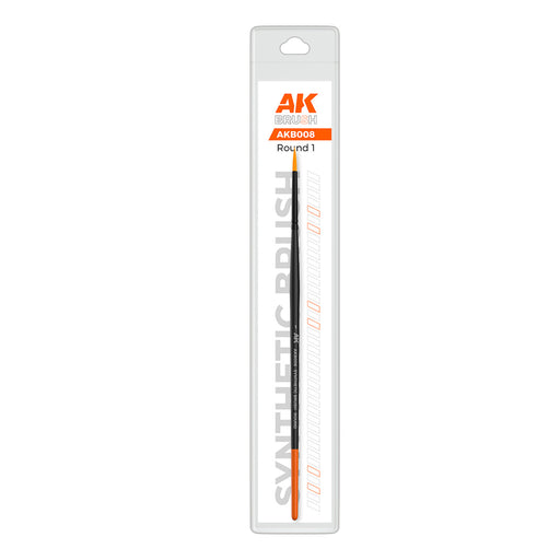 AK Interactive B008 Round 1 Synthetic Brush