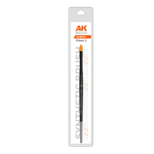 AK Interactive B014 Filbert 2 Synthetic Brush