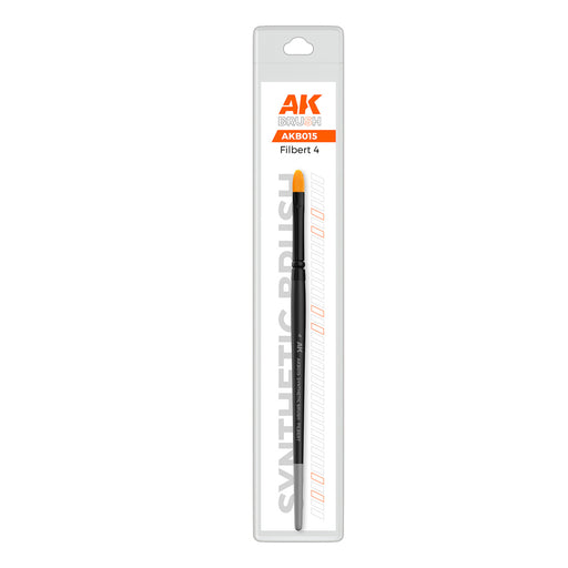 AK Interactive B015 Filbert 4 Synthetic Brush