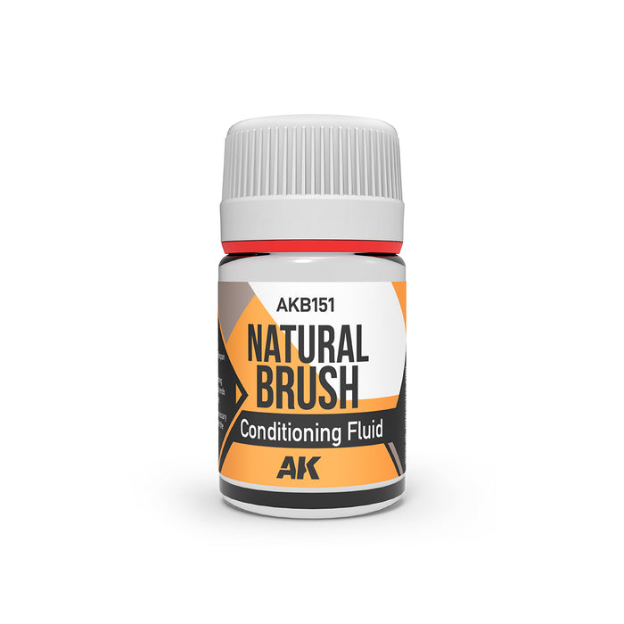 AK Interactive B151 Natural Brush Conditioning Fluid 35ml Bottle