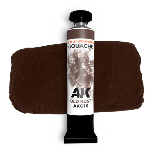 AK Interactive G10 Gouache Old Rust Acrylic Weathering Paint 20ml Tube