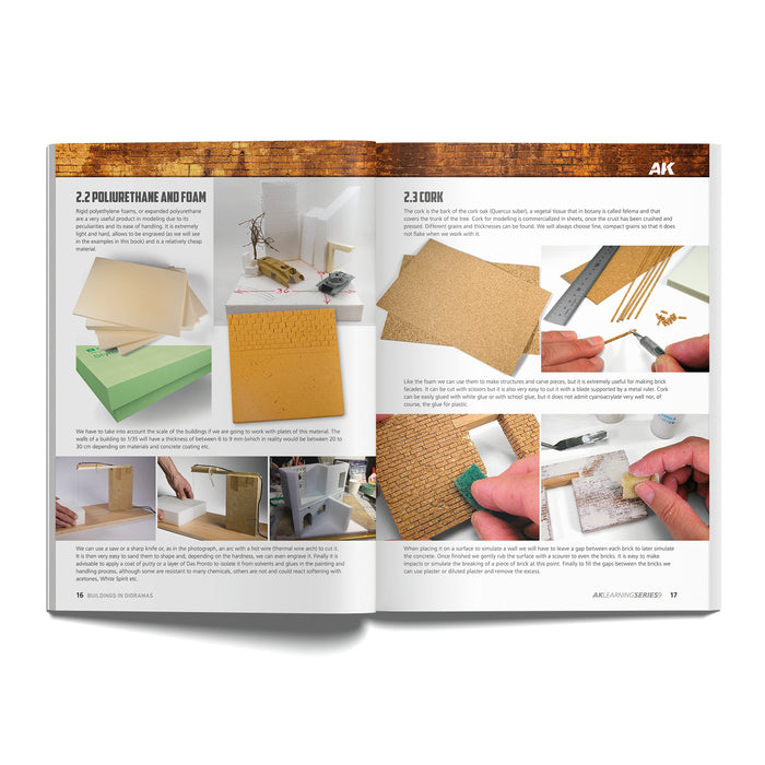 AK Interactive Learning Series 9: Camo Hacer Edificios Dio/The Ultimate Guide to Make Buildings in Dioramas