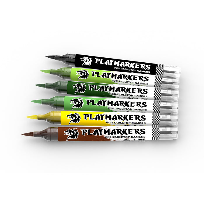 AK Interactive M104 Playmarkers Orcs & Goblins Acrylic Gamers Paint Set (6 Colors)