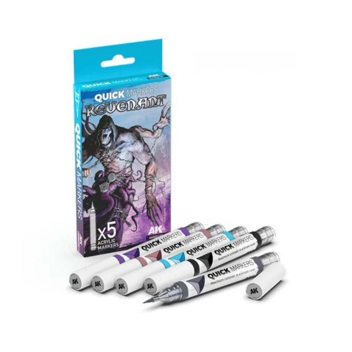 AK Interactive MQ102 Quick Markers Set - Revenant (5 Markers)