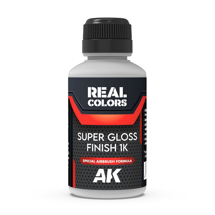 AK Interactive RC705 Real Colors: Super Gloss Finish 1K Varnish (Airbrush Formula) 120ml Bottle