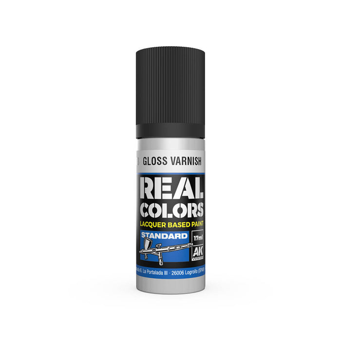 AK Interactive RC803 Real Colors Standard: Gloss Varnish Lacquer Based Paint 17ml Bottle