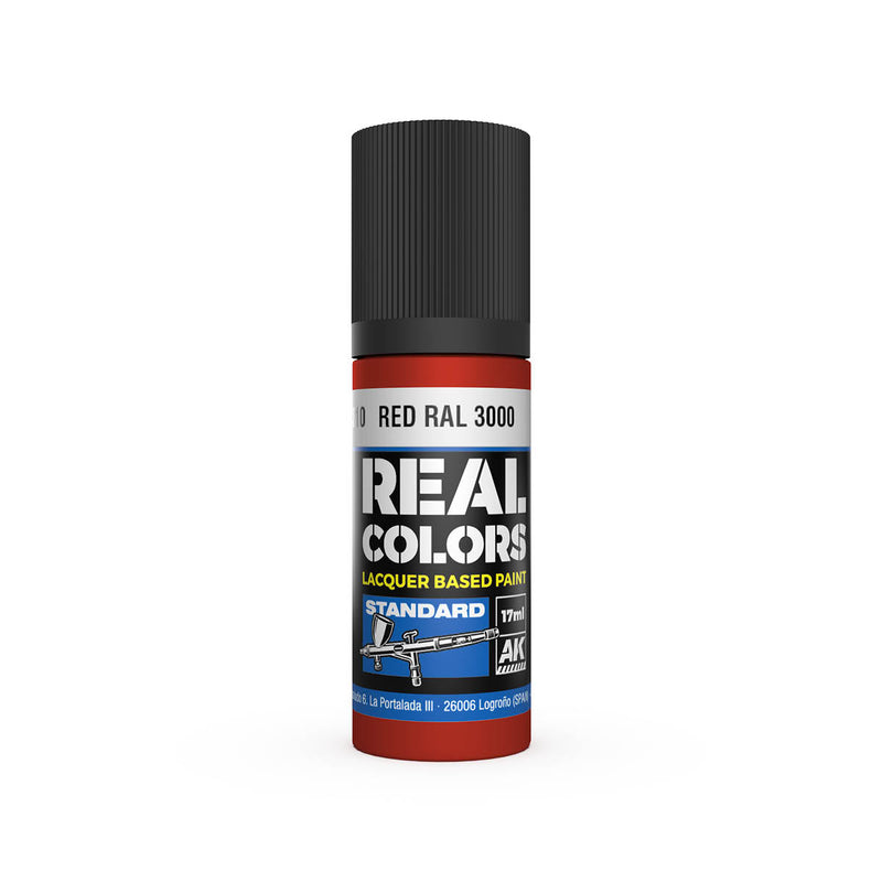 AK Interactive RC810 Real Colors Standard: Red Lacquer Based Paint 17ml Bottle