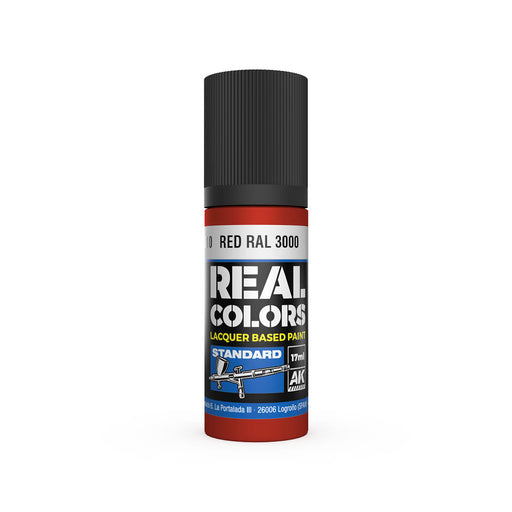 AK Interactive RC810 Real Colors Standard: Red Lacquer Based Paint 17ml Bottle