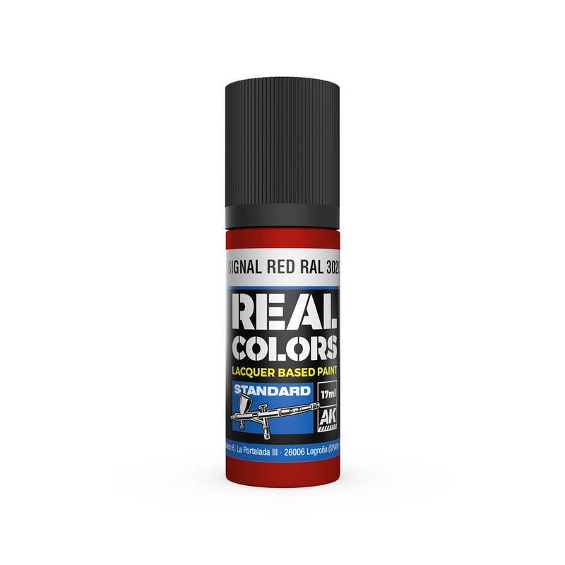 AK Interactive RC811 Real Colors Standard: Signal Red Lacquer Based Paint 17ml Bottle