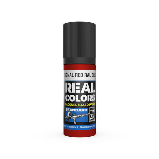 AK Interactive RC811 Real Colors Standard: Signal Red Lacquer Based Paint 17ml Bottle