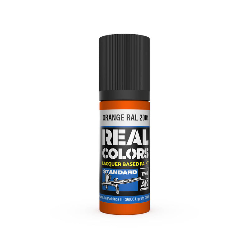AK Interactive RC812 Real Colors Standard: Orange Lacquer Based Paint 17ml Bottle