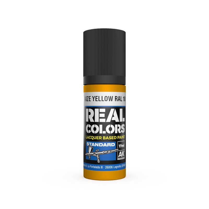AK Interactive RC813 Real Colors Standard: Maize Yellow Lacquer Based Paint 17ml Bottle