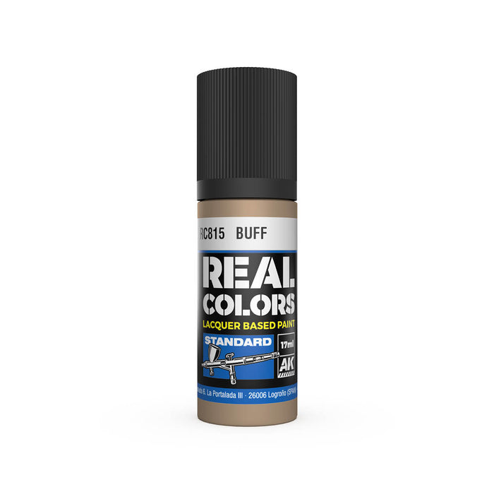 AK Interactive RC815 Real Colors Standard: Buff Lacquer Based Paint 17ml Bottle