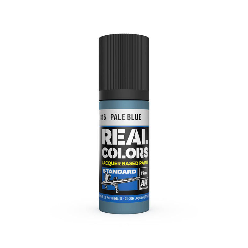 AK Interactive RC816 Real Colors Standard: Pale Blue Lacquer Based Paint 17ml Bottle