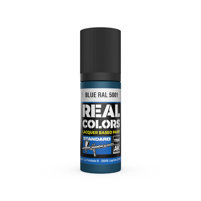 AK Interactive RC817 Real Colors Standard: Blue Lacquer Based Paint 17ml Bottle