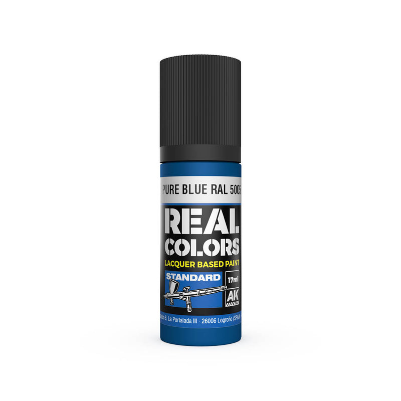 AK Interactive RC818 Real Colors Standard: Pure Blue Lacquer Based Paint 17ml Bottle