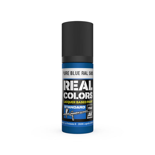 AK Interactive RC818 Real Colors Standard: Pure Blue Lacquer Based Paint 17ml Bottle
