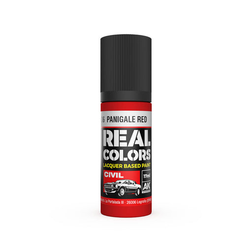 AK Interactive RC836 Real Colors Civil: Panigale Red Lacquer Based Paint 17ml Bottle