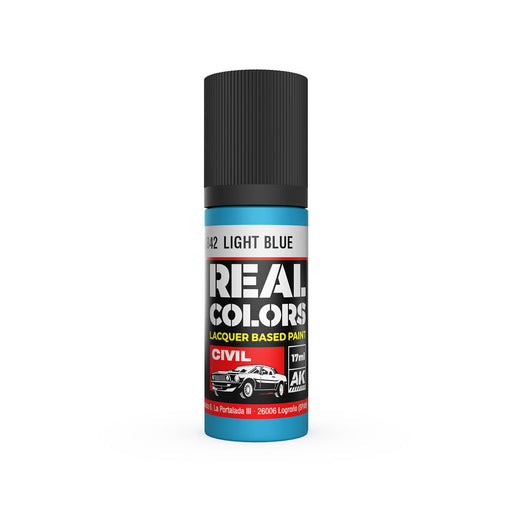 AK Interactive RC842 Real Colors Civil: Light Blue Lacquer Based Paint 17ml Bottle