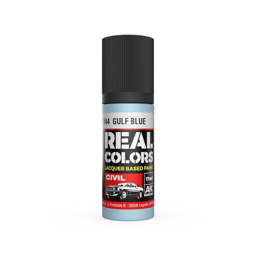 AK Interactive RC844 Real Colors Civil: Gulf Blue Lacquer Based Paint 17ml Bottle