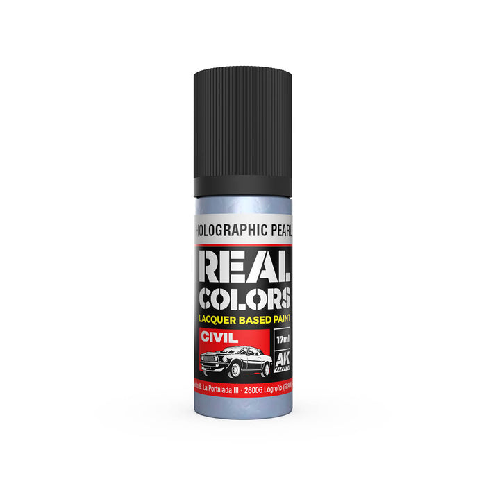 AK Interactive RC850 Real Colors Civil: Holographic Pearl Lacquer Based Paint 17ml Bottle