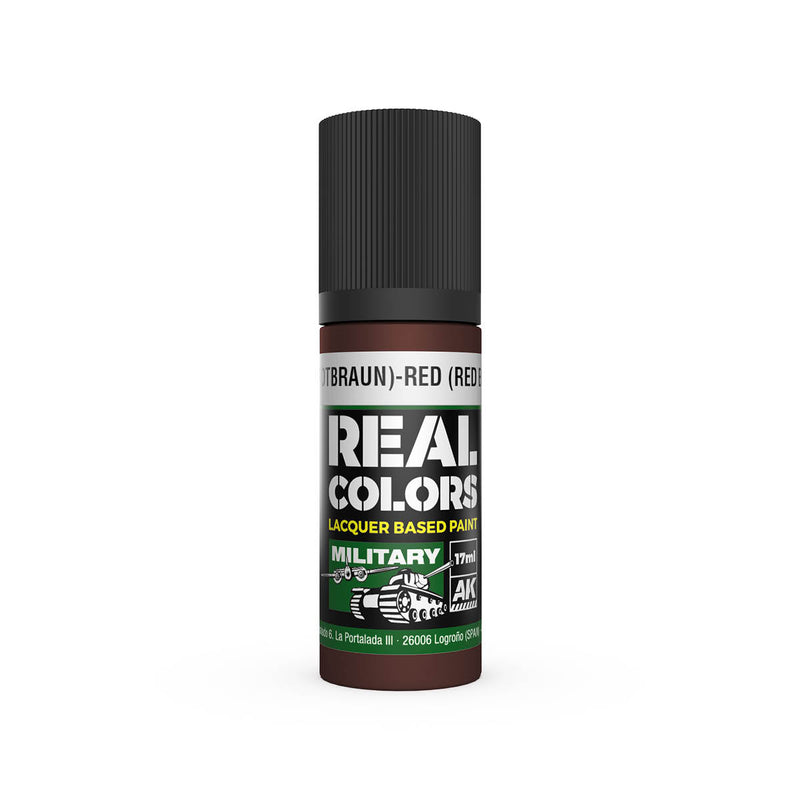 AK Interactive RC862 Real Colors Military: Red Brown RAL8012 Lacquer Based Paint 17ml Bottle