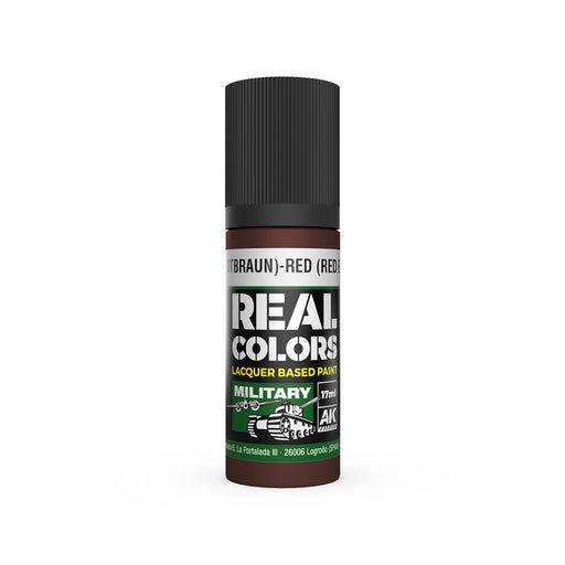 AK Interactive RC862 Real Colors Military: Red Brown RAL8012 Lacquer Based Paint 17ml Bottle