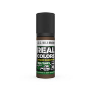 AK Interactive RC874 Real Colors Military: SCC No.2 Brown Lacquer Based Paint 17ml Bottle