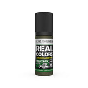 AK Interactive RC875 Real Colors Military: SCC No.15 Olive Drab Lacquer Based Paint 17ml Bottle