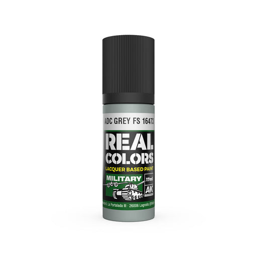 AK Interactive RC890 Real Colors Military: ADC Grey FS16473 Lacquer Based Paint 17ml Bottle