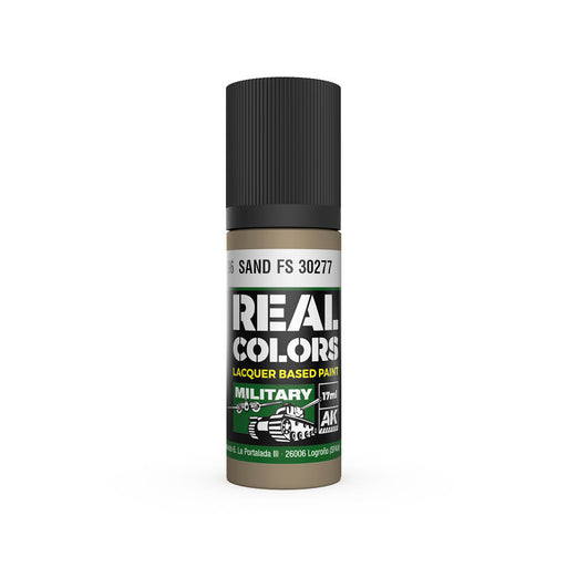 AK Interactive RC896 Real Colors Military: Sand FS30277 Lacquer Based Paint 17ml Bottle