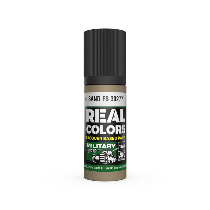 AK Interactive RC896 Real Colors Military: Sand FS30277 Lacquer Based Paint 17ml Bottle