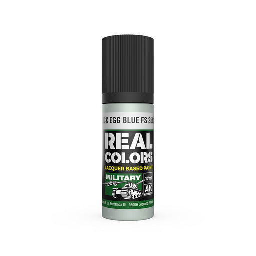 AK Interactive RC911 Real Colors Military: Duck Egg Blue Lacquer Based Paint 17ml Bottle