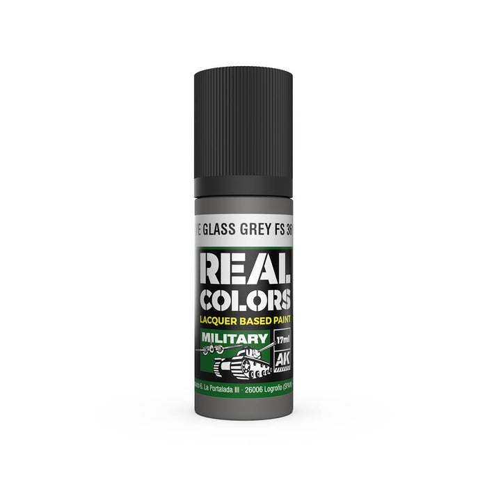 AK Interactive RC914 Real Colors Military: Have Glass Grey Lacquer Based Paint 17ml Bottle