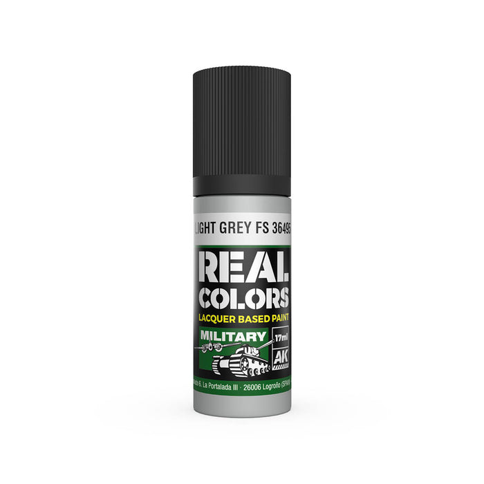 AK Interactive RC921 Real Colors Military: Light Grey Lacquer Based Paint 17ml Bottle