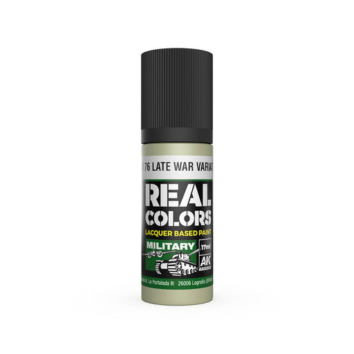 AK Interactive RC945 Real Colors Military: RLM76 Late War Variation Lacquer Based Paint 17ml Bottle