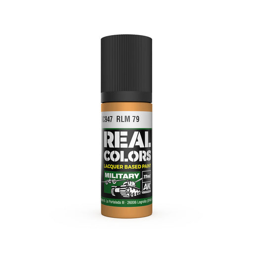 AK Interactive RC947 Real Colors Military: RLM79 Sand Yellow Lacquer Based Paint 17ml Bottle