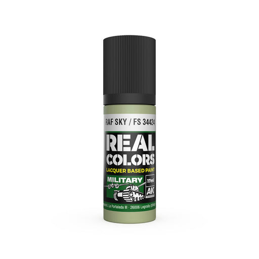 AK Interactive RC964 Real Colors Military: RAF Sky Lacquer Based Paint 17ml Bottle