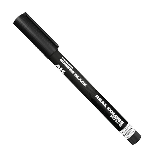 AK Interactive RCM001 Real Color Paint Marker - Rubber Black