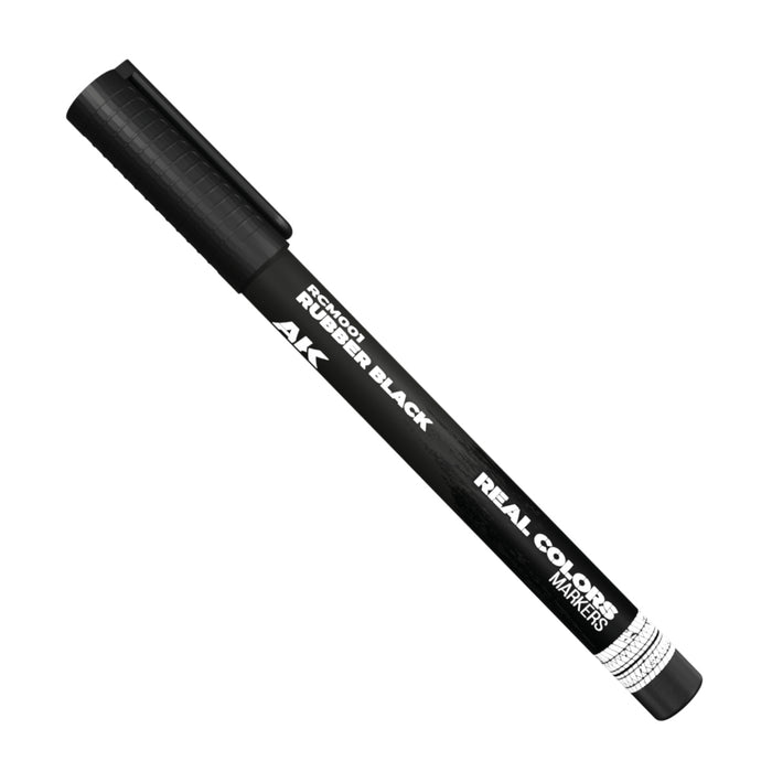 AK Interactive RCM001 Real Color Paint Marker - Rubber Black