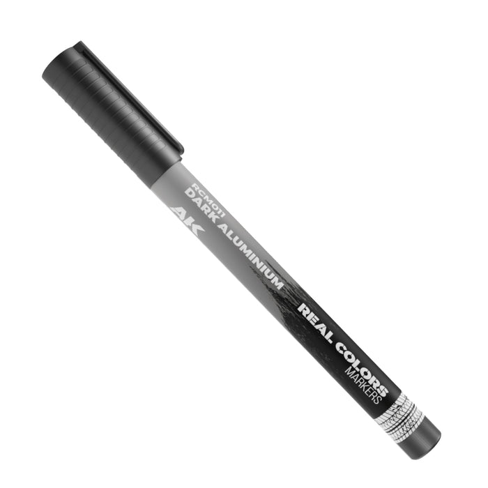 AK Interactive RCM011 Real Color Paint Marker - Dark Aluminum