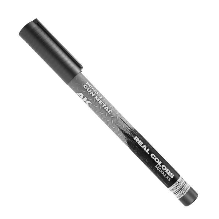 AK Interactive RCM032 Real Color Paint Marker - Gun Metal