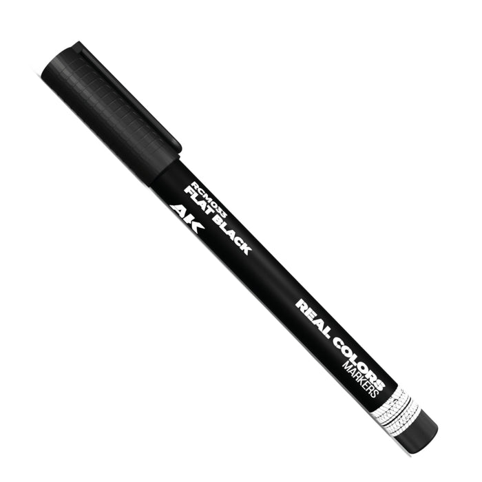 AK Interactive RCM033 Real Color Paint Marker - Flat Black