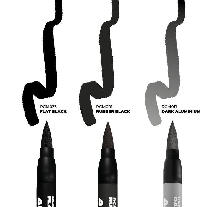 AK Interactive RCM102 Real Color Paint Marker Wheels Set (3 Pack)
