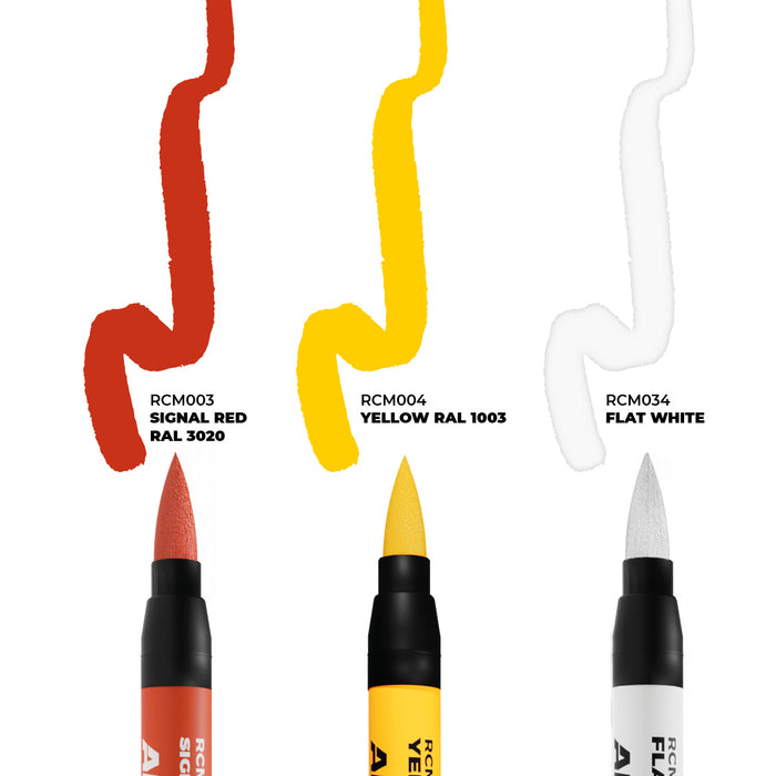 AK Interactive RCM106 Tactical Markings Real Color Paint Marker Set (3 Pack)
