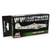AK Interactive RCS103 Real Colors Set: WWII Luftwaffe Late War Lacquer Based Paint (6 Pack)