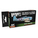 AK Interactive RCS111 Real Colors Set: WWII US Navy & USMC Aircraft Lacquer Based Paint (6 Pack)