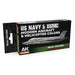 AK Interactive RCS116 Real Colors Set: US Navy & USMC Modern Aircraft & Helicopter Lacquer Based Paint (6 Pack)